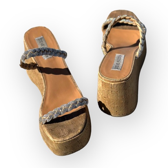 Steve Madden, Danya Rhinestones Sandals - Size M8 - Picture 3 of 6